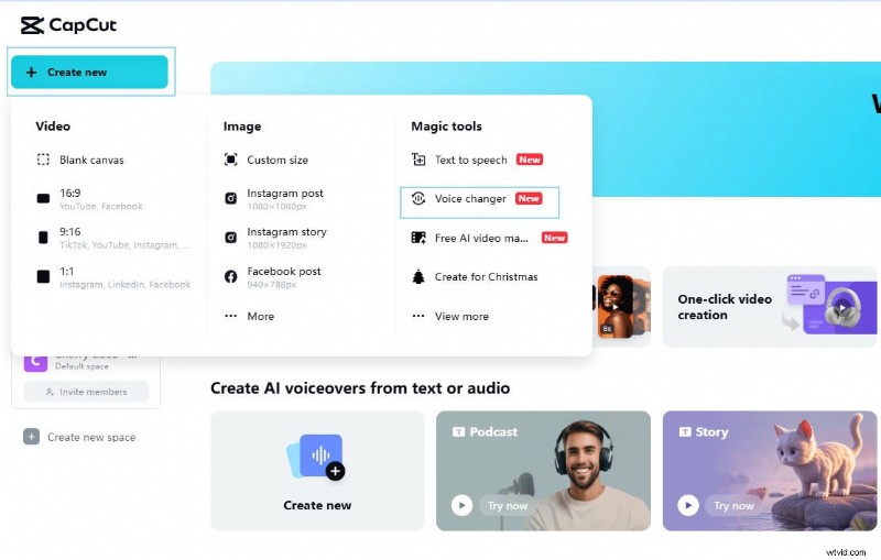 CapCut Voice Changer:voeg AI-stemmen en effecten toe in 2024 