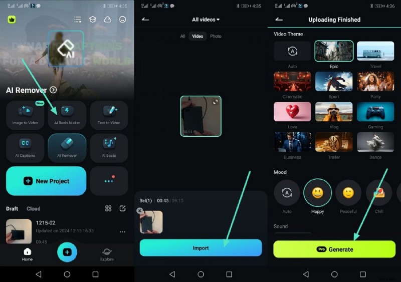 Filmora:maak boeiende Facebook-rollen - Video-editor 