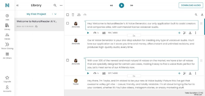Beste stemgeneratoren voor filmtrailers:AI-stemklonen voor film 