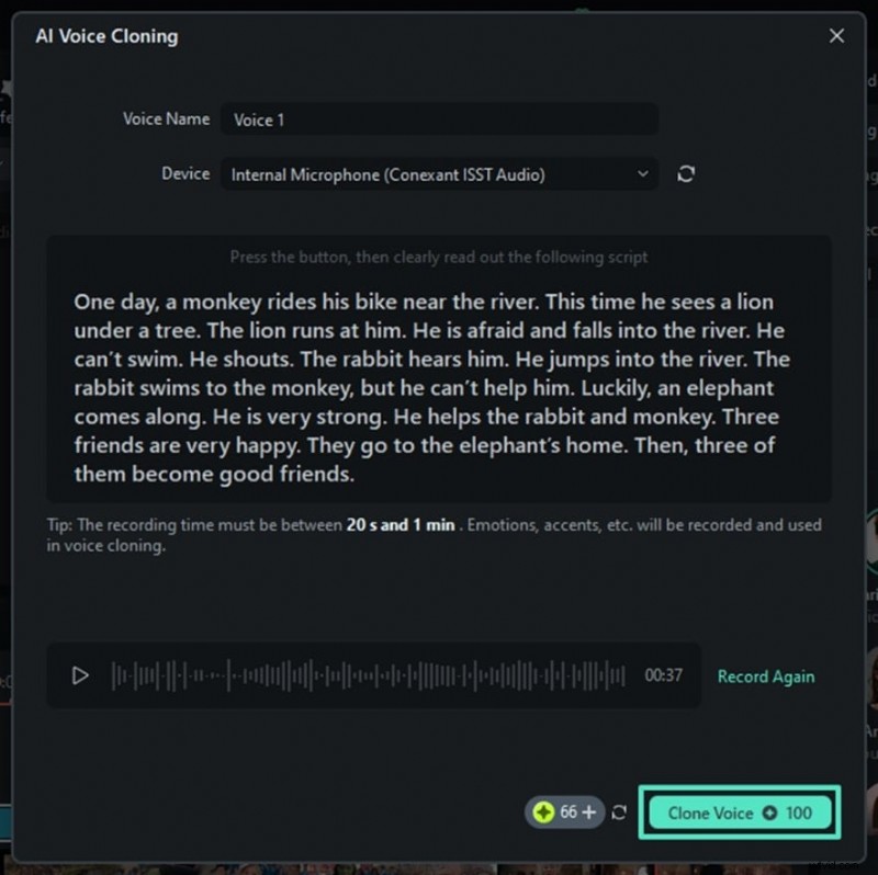 Beste stemgeneratoren voor filmtrailers:AI-stemklonen voor film 
