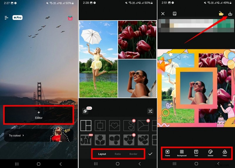 Beste Android-collage-apps 2024:maak verbluffende fotocollages 