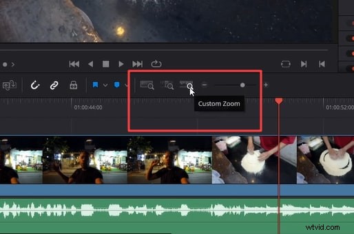 Tijdlijn beheersen Inzoomen DaVinci Resolve:een korte handleiding 