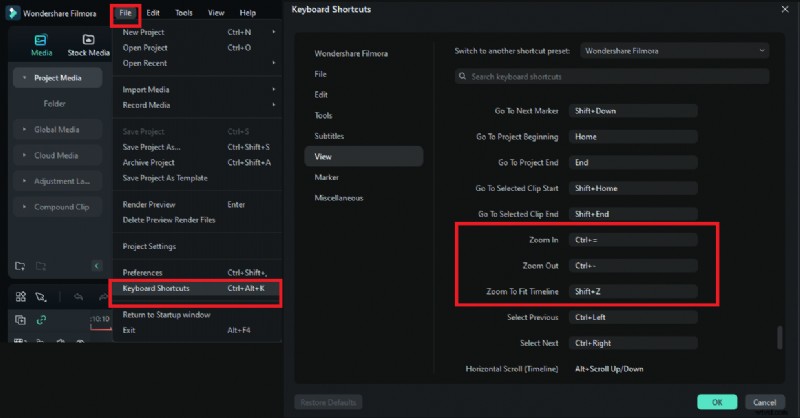 Tijdlijn beheersen Inzoomen DaVinci Resolve:een korte handleiding