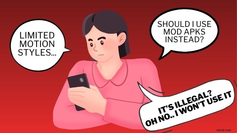 Motionleap (Pixaloop):risico s van Mod APK s en officiële alternatieven 