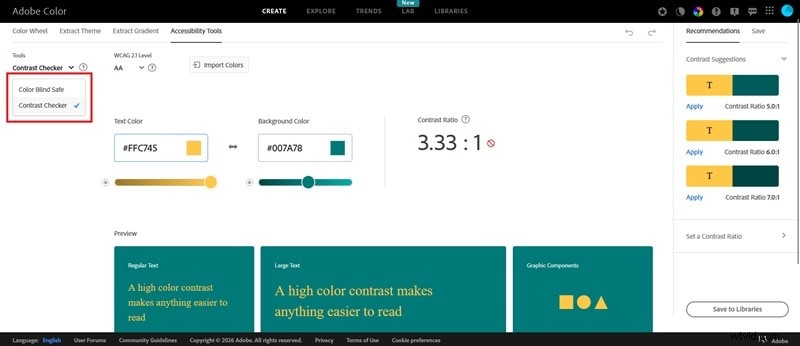 Beheers kleurenpaletten met Adobe Color:een uitgebreide handleiding 