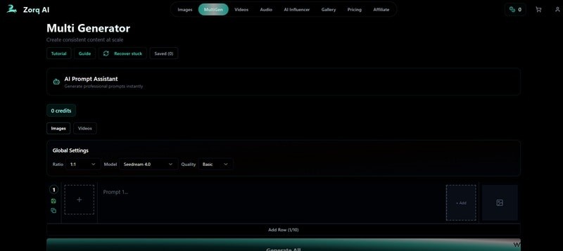 Zorq AI Review 2026:uniform AI-platform voor video- en beeldgeneratie 