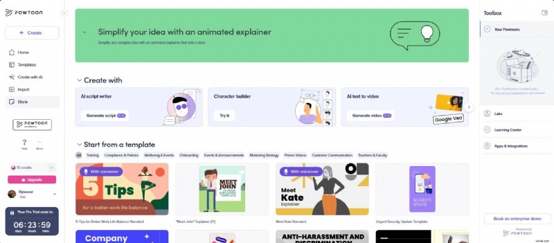 Powtoon Review 2026:AI-aangedreven animatie- en videocreatie - is het de moeite waard? 