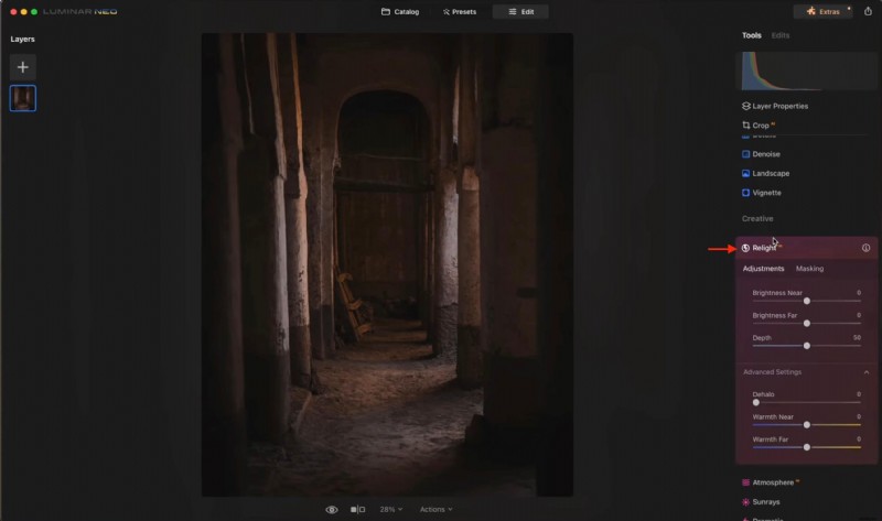 Luminar Neo Relight AI versus Filmora:de beste AI-relighting voor video (2026) 