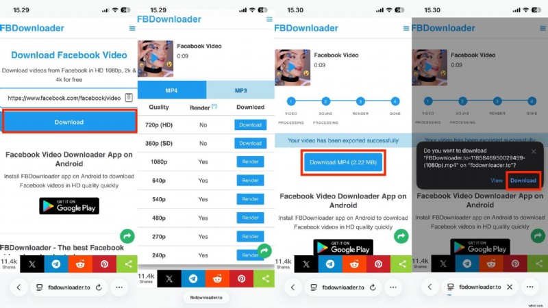 Beste Facebook-videodownloaders voor iPhone | Plus bewerkingstips 