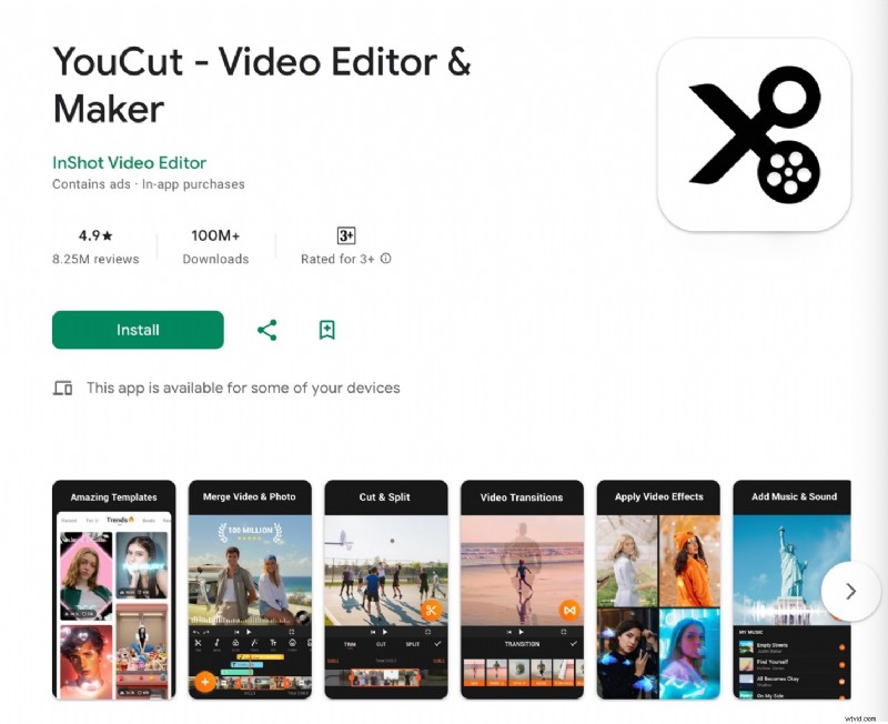 Top 10 gratis Android-video-editors (geen watermerk) - 2024 