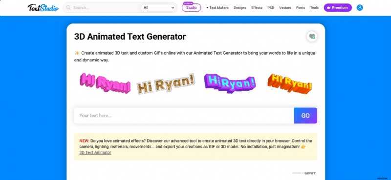 Top 7 gratis geanimeerde tekstmakers:maak online boeiende teksteffecten 