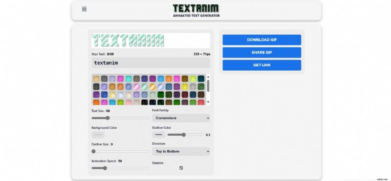 Top 7 gratis geanimeerde tekstmakers:maak online boeiende teksteffecten 