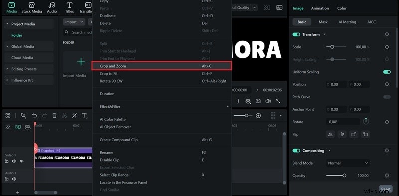 Beheersing van in-/uitzoomeffecten in video en tekst:een beginnershandleiding 
