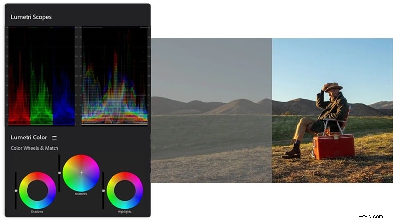 Premiere Pro-kleurcorrectie:beheer van tint, verzadiging en kleurcorrectie 