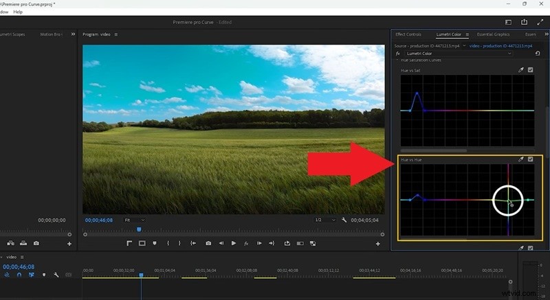 Premiere Pro-kleurcorrectie:beheer van tint, verzadiging en kleurcorrectie 