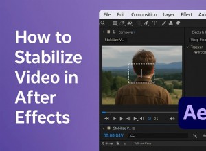 Stabilisera video i After Effects:A Comprehensive Guide 
