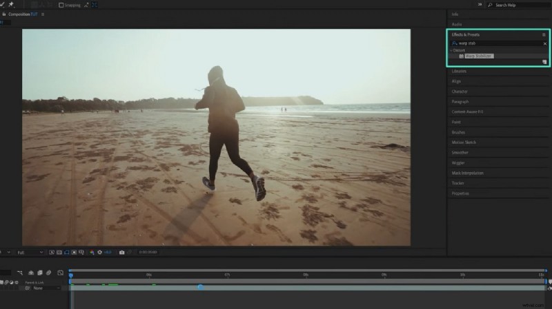 Stabiliseer video in After Effects:een uitgebreide handleiding 