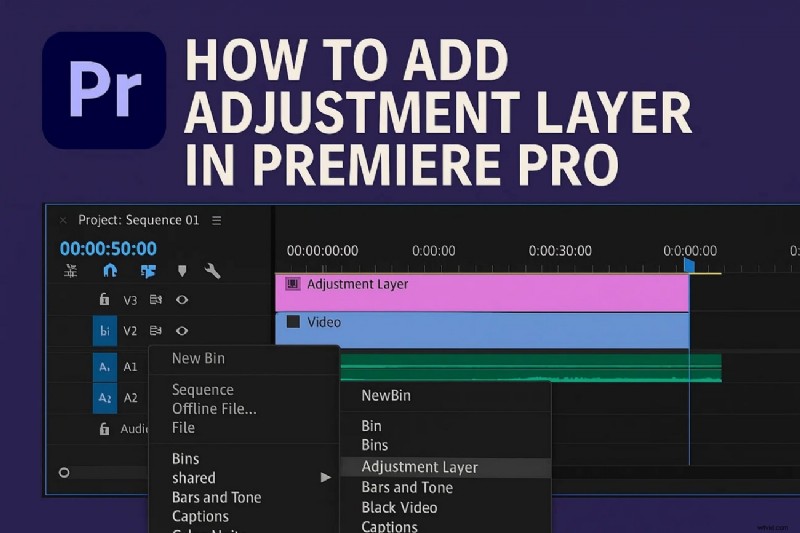 Premiere Pro:aanpassingslagen beheersen voor niet-destructieve bewerking 