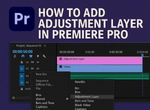 Premiere Pro:padroneggiare i livelli di regolazione per l editing non distruttivo 