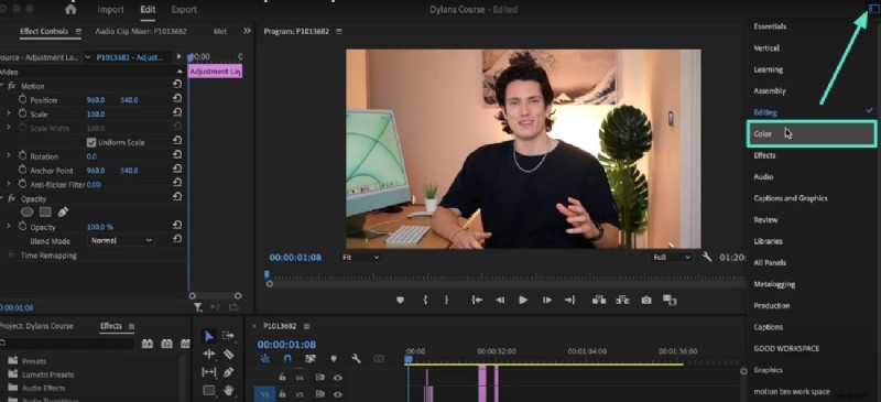 Premiere Pro:aanpassingslagen beheersen voor niet-destructieve bewerking 