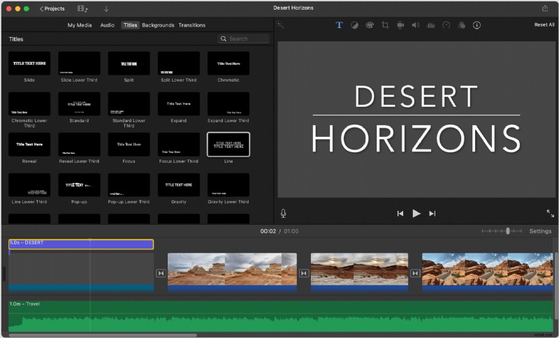 iMovie-zelfstudie:tekst toevoegen en animeren op Mac (2024) 