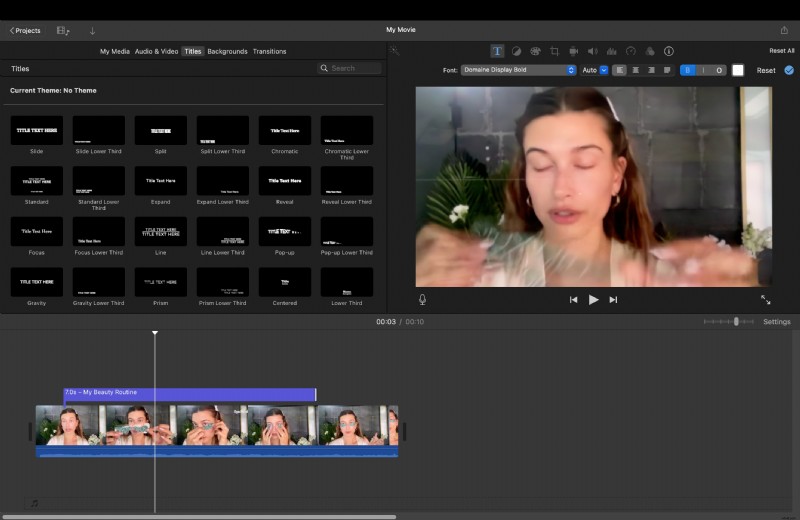iMovie-zelfstudie:tekst toevoegen en animeren op Mac (2024) 