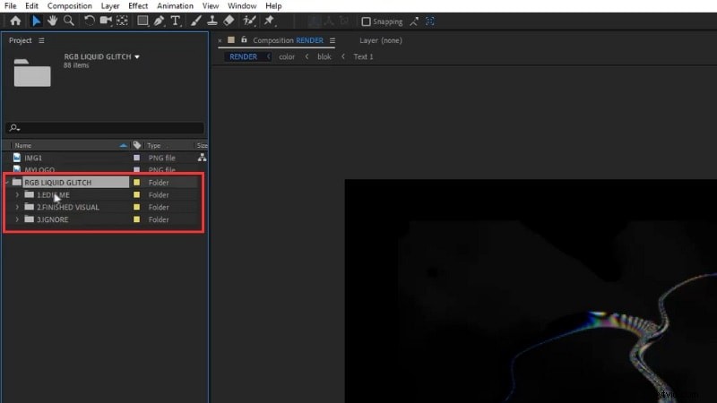 After Effects Vloeibare tekstanimatie:sjablonen en zelfstudie 
