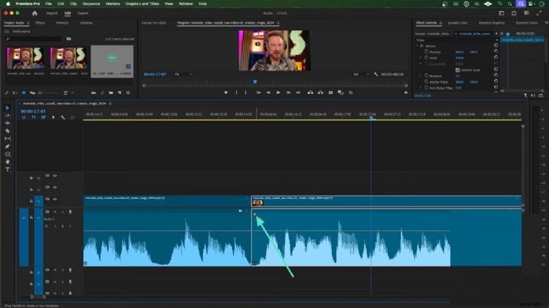 Naadloze audio-overgangen in Premiere Pro:een uitgebreide handleiding 