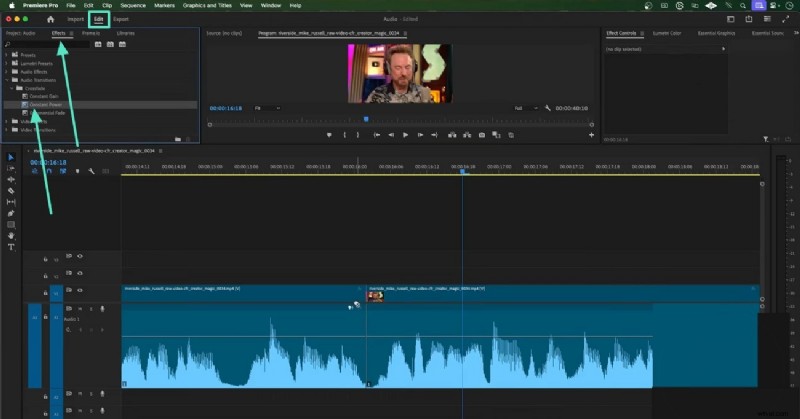 Naadloze audio-overgangen in Premiere Pro:een uitgebreide handleiding 