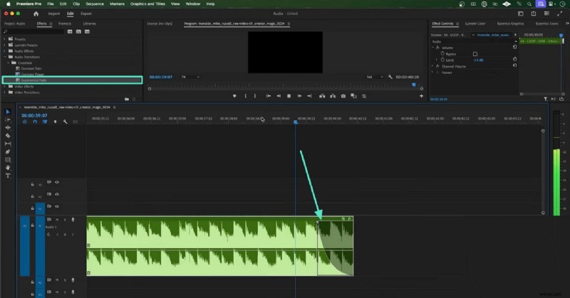 Naadloze audio-overgangen in Premiere Pro:een uitgebreide handleiding 