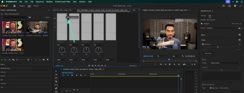 Audiomixen beheersen in Premiere Pro:een uitgebreide handleiding