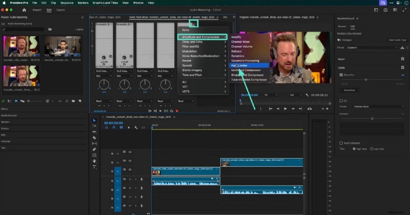 Audiomixen beheersen in Premiere Pro:een uitgebreide handleiding