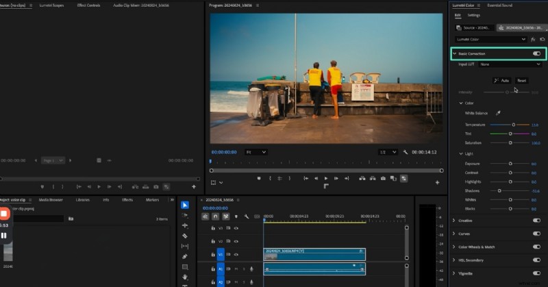 Kleurgradatie en -correctie beheersen in Adobe Premiere Pro 2024