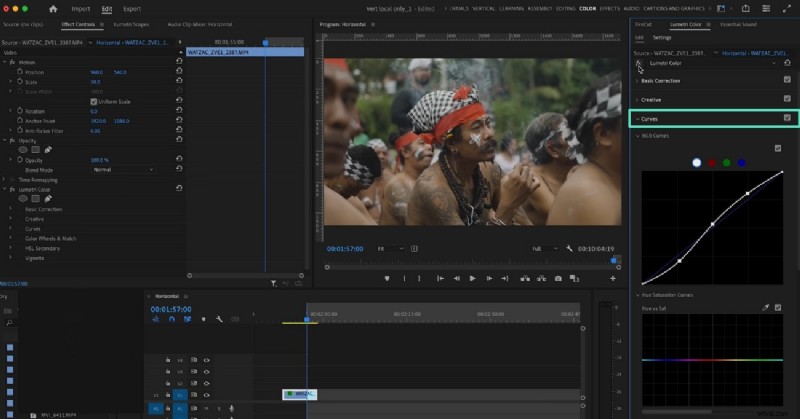 Kleurgradatie en -correctie beheersen in Adobe Premiere Pro 2024