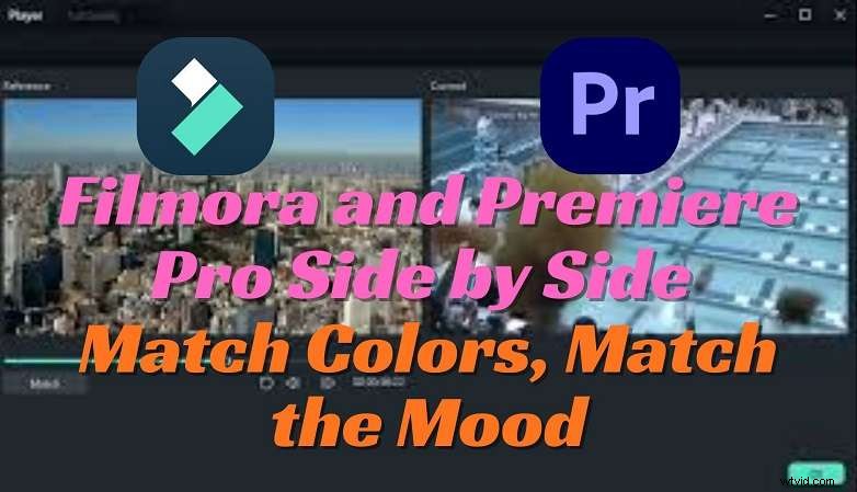 Filmora versus Premiere Pro:kleurmatching uitgelegd 