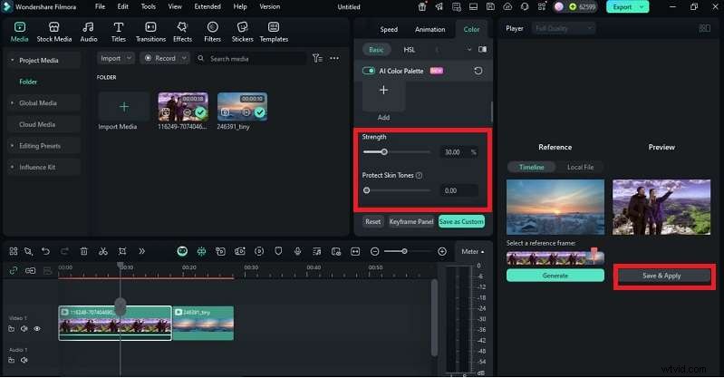 Filmora versus Premiere Pro:kleurmatching uitgelegd 