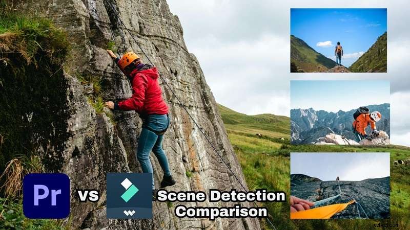 Filmora versus Premiere Pro:vergelijking van detectie van scènebewerking 