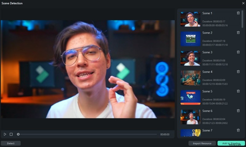 Filmora versus Premiere Pro:vergelijking van detectie van scènebewerking 