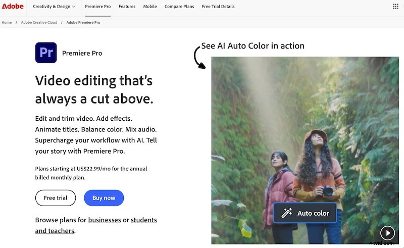 Beste Adobe Premiere Pro-alternatieven:gratis en betaalde opties (2024) 
