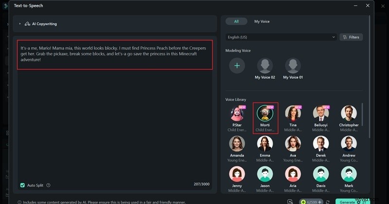 Mario AI Voice Generator:creëer authentieke Mario-geluidseffecten en voice-overs 