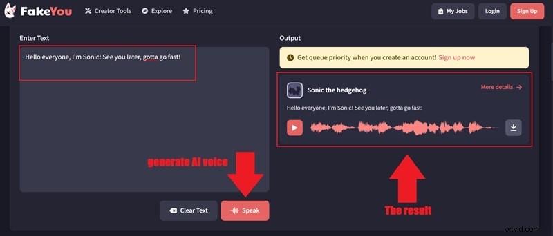 Sonic Voice Changer:Transformeer je stem zoals Sonic the Hedgehog! 