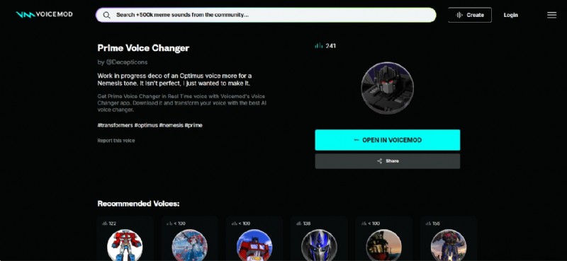 Optimus Prime AI Voice Generator:realistisch stemklonen voor het maken van inhoud (2026) 