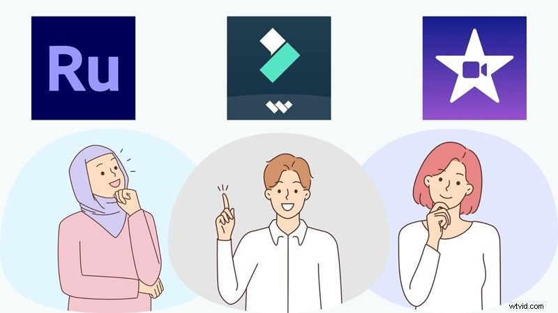 Filmora vs. iMovie &Premiere Rush:het beste alternatief voor video-editors 