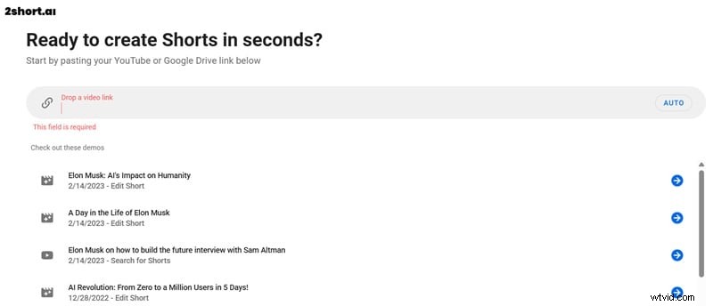 2short AI Review 2024:voor-, nadelen en Filmora-alternatief voor korte video s 