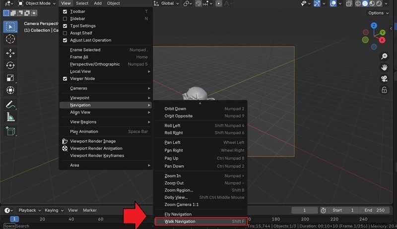 Blender-camera-animatie:vloeiende bewegingen met keyframes en paden | Handleiding 