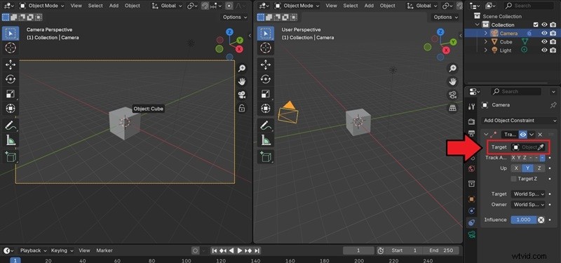 Blender-camera-animatie:vloeiende bewegingen met keyframes en paden | Handleiding 