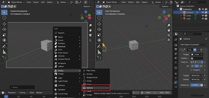 Blender-camera-animatie:vloeiende bewegingen met keyframes en paden | Handleiding 