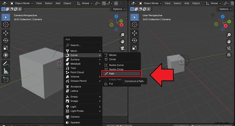 Blender-camera-animatie:vloeiende bewegingen met keyframes en paden | Handleiding 