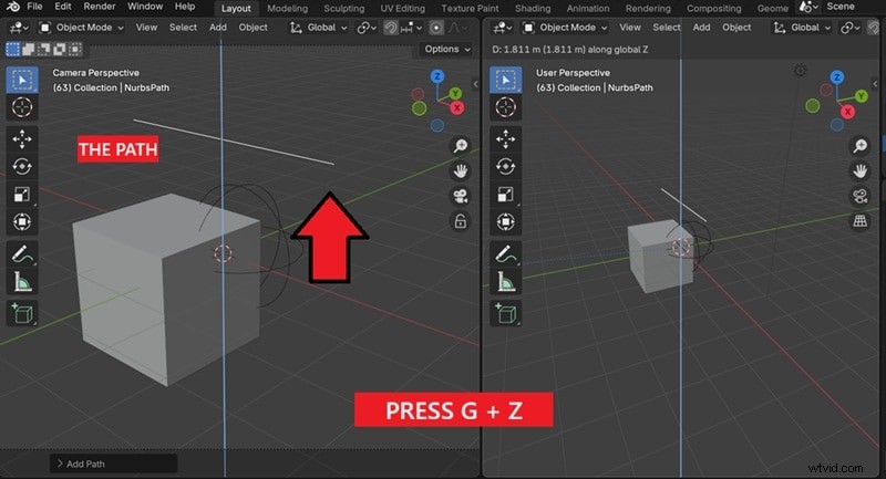 Blender-camera-animatie:vloeiende bewegingen met keyframes en paden | Handleiding 