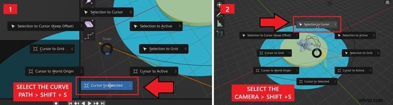 Blender-camera-animatie:vloeiende bewegingen met keyframes en paden | Handleiding 